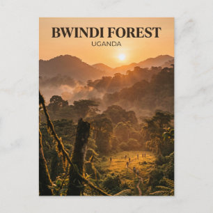 Cartão Postal Floresta de Bwindi, Kanungu, Região Ocidental