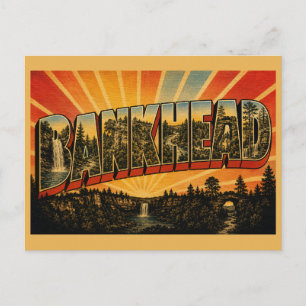 Cartão Postal Floresta de Cachoeiras de Bankhead Alabama Arte Vi