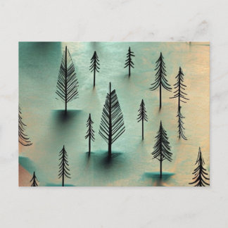Cartão Postal Floresta de inverno
