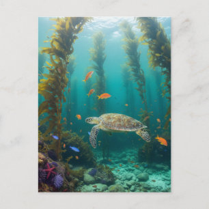 Cartão Postal Floresta de Kelp Califórnia