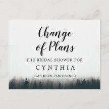 Floresta de Pinheiros Minimalista Rústica Adiada