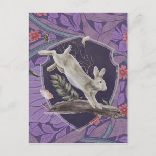 Cartão Postal Floresta de William Morris Coelho Arte Nova
