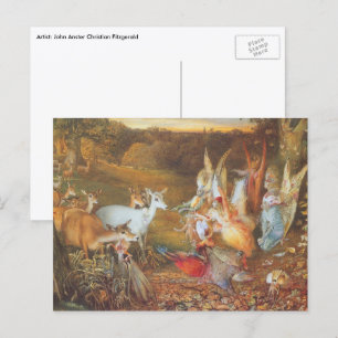 Cartão Postal Floresta Encantada pelo artista John Anster Fitzge