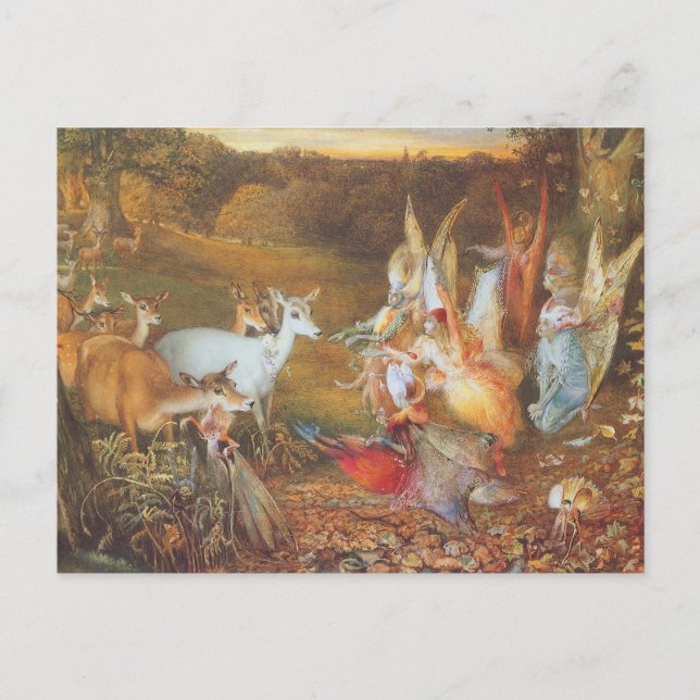 Cartão Postal Floresta Encantada pelo artista John Anster Fitzge (Frente)