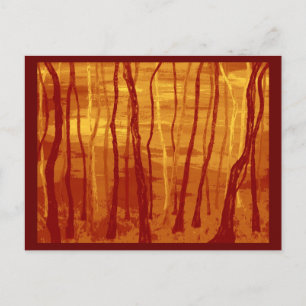 Cartão Postal floresta estranha