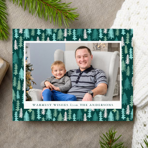 Cartão Postal Floresta Festiva Foto de Férias