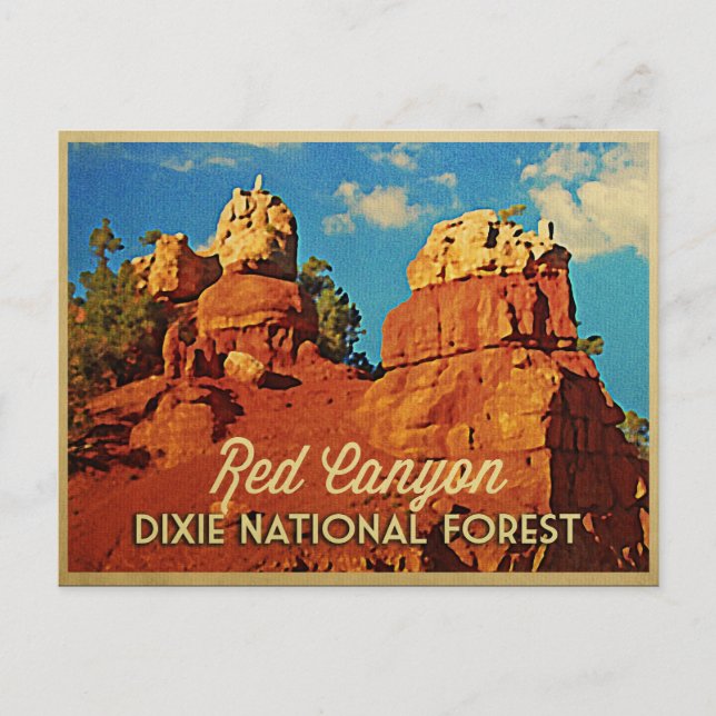 Cartão Postal Floresta Nacional Dixie (Frente)