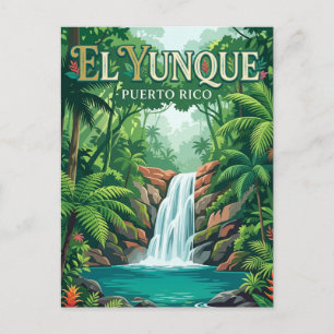 Cartão Postal Floresta Nacional El Yunque Porto Rico