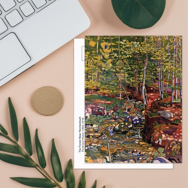 Cartão Postal Floresta perto de Reichenbach Hodler (Criador carregado)