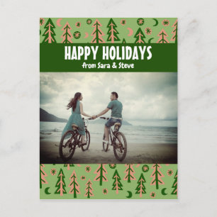 Cartão Postal Floresta Pinheira Lua Estrelas Férias PERSONALIZA