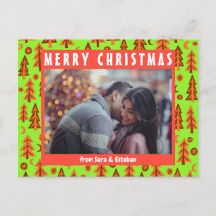 Cartão Postal Floresta Pinheira Lua Estrelas Férias PERSONALIZAD