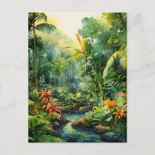 Cartão Postal Floresta Tropical
