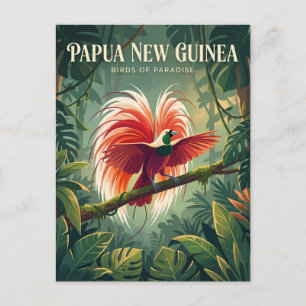 Cartão Postal Floresta Tropical da Papua-Nova Guiné Papua-Nova G