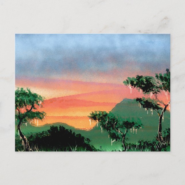 Cartão Postal Floresta Tropical Radiante (Frente)