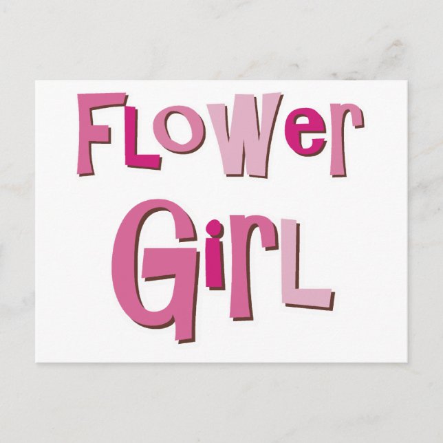 Cartão Postal FlorGirl Rosa Castanho (Frente)