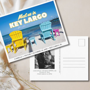 Cartão Postal Florida Key Largo Wedding Salve o Cartão-Postal de