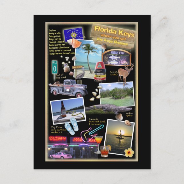 Cartão Postal Florida Keys (Frente)