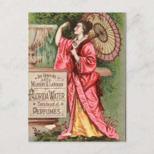 Cartão Postal Flórida Perfume d'água 1881 Anúncio