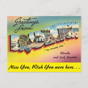 Cartão Postal Flórida, Saudações de Bradenton