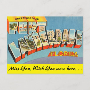 Cartão Postal Flórida, Saudações de Fort Lauderdale