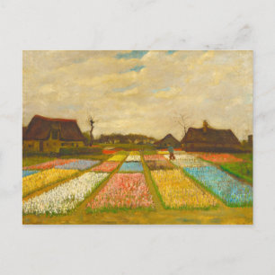 Cartão Postal Flower Beds na Holanda por van Gogh Postcard