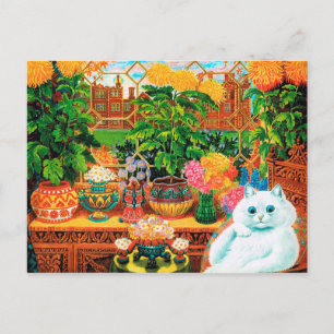 Cartão Postal Flower Lovers Cat, Louis Wain