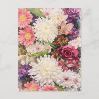 Cartão Postal Flowers