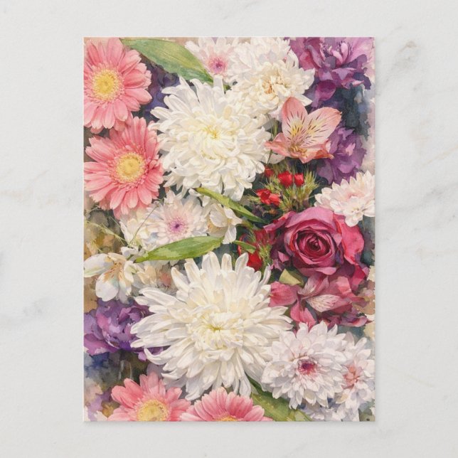 Cartão Postal Flowers (Frente)
