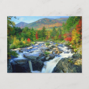 Cartão Postal Flume Falls Montanhas Adirondack