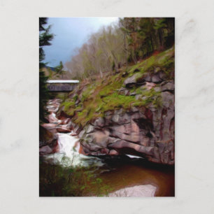 Cartão Postal Fluminosas, Entalhe da Franconia, NH