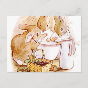 Cartão Postal Flúpsia Mopsy E Cottontail Beatrix Potter