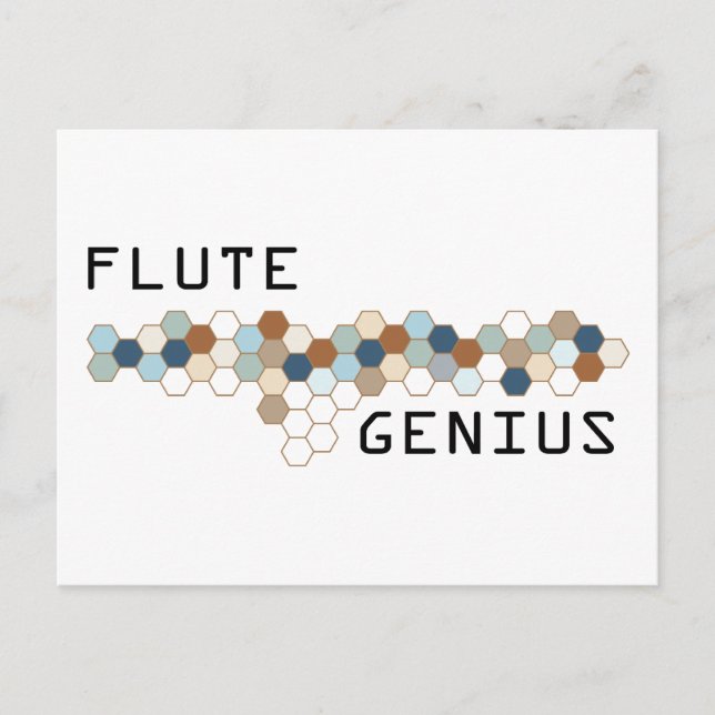 Cartão Postal Flute Genius (Frente)