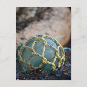 Cartão Postal Flutuação De Pesca De Vidro, Vertical