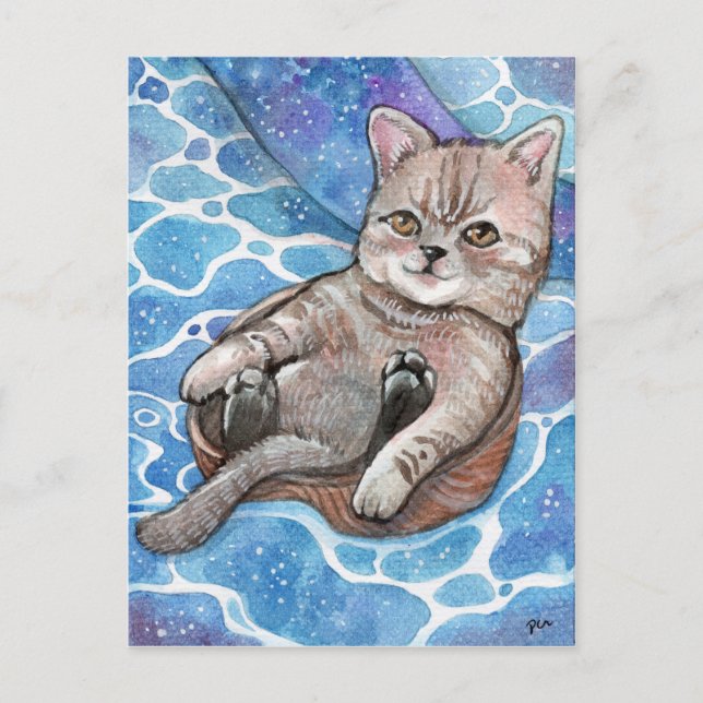 Cartão Postal Flutuação livre (Frente)