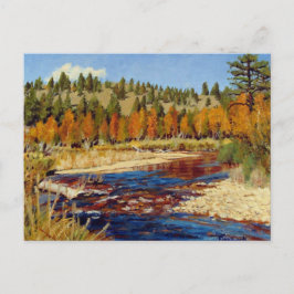 Cartão Postal Fluxo bonito da Montanha do Colorado