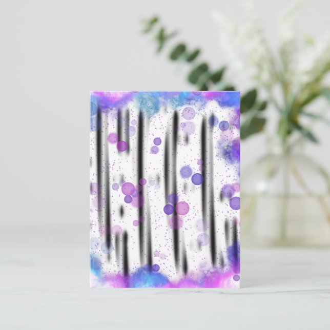 Cartão Postal Fluxo de Bolhas Cósmicas (Em pé/Frente)