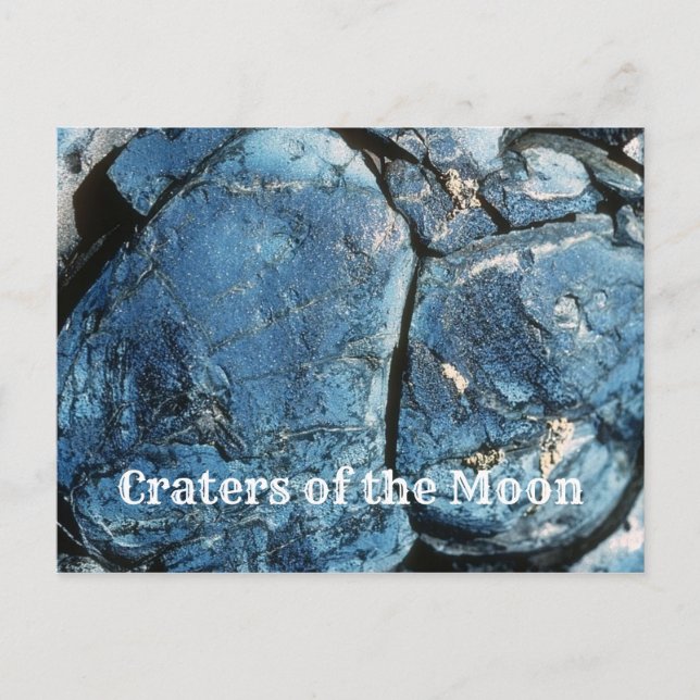 Cartão Postal Fluxo de Lava do Dragão Azul, Crateras da Lua (Frente)