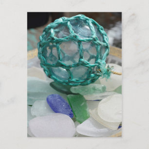 Cartão Postal Fluxo de pesca em vidro, Alasca