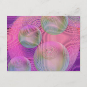 Cartão Postal Fluxo interior III - Galáxia de Abstrato violeta