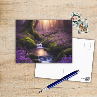 Cartão Postal Fluxo Roxo
