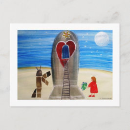 Cartão Postal ...Fly Me to The Moon...art by Jutta Gabriel...