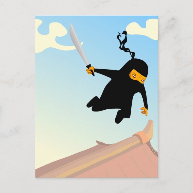 Cartão Postal Flying Ninja (Frente)