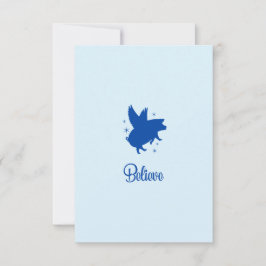 Cartão Postal Flying Pig Believe