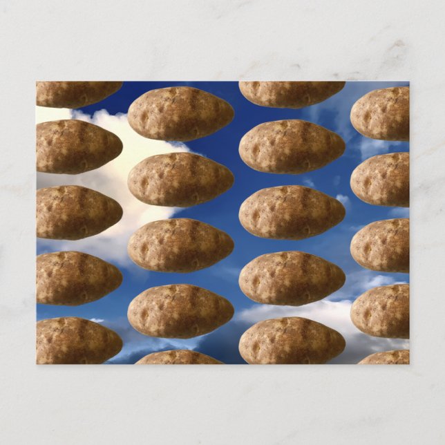 Cartão Postal Flying Potatoes Space Potato (Frente)