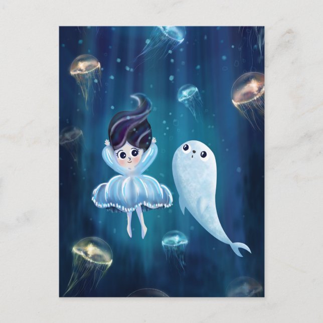 Cartão Postal Foca-Bebê (Frente)