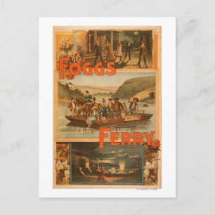 Cartão Postal Fogg's Ferry de Chas. Teatro E. Callahan