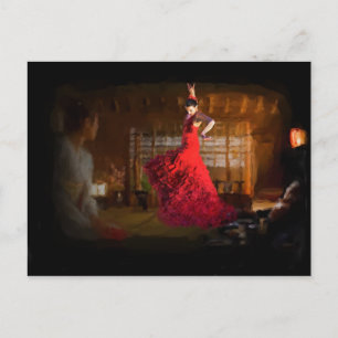 Cartão Postal Fogo do Flamenco acende uma casa de chá em Tóqui