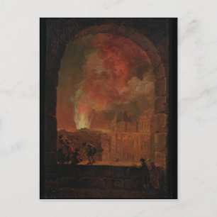 Cartão Postal Fogo na Ópera do Palais-Royal