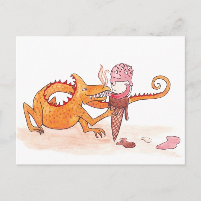 Cartão Postal Fogo vs. Sorvete (Frente)