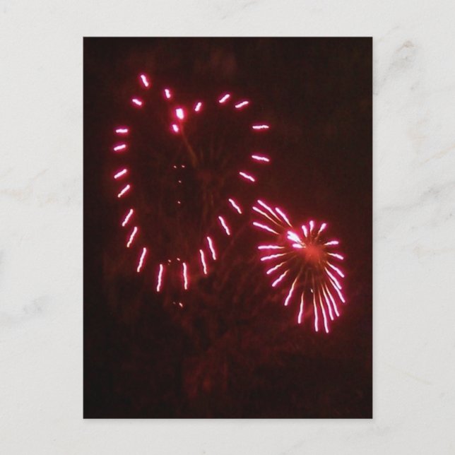 Cartão Postal fogos de artifício (Frente)